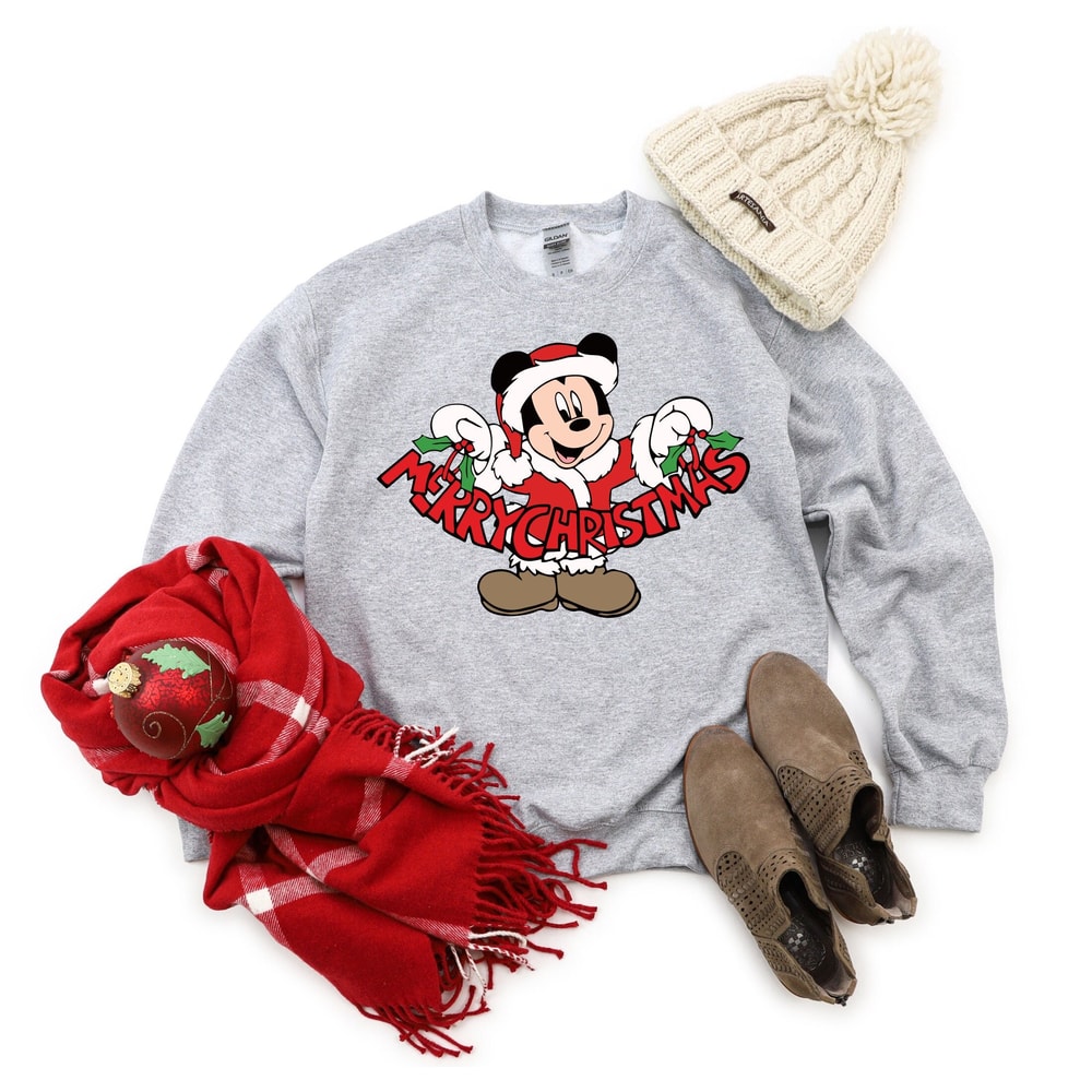Disney Christmas Shirt, Mickey Merry Christmas Sweatshirt, Christmas Gift, Disney Family Xmas Shirt, Merry Christmas Mickey Shirt, Christmas.jpg