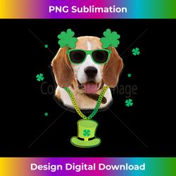 St Patricks Day Costume Funny Dog Beagle Tee - Futuristic PNG Sublimation File - Elevate Your Style with Intricate Details