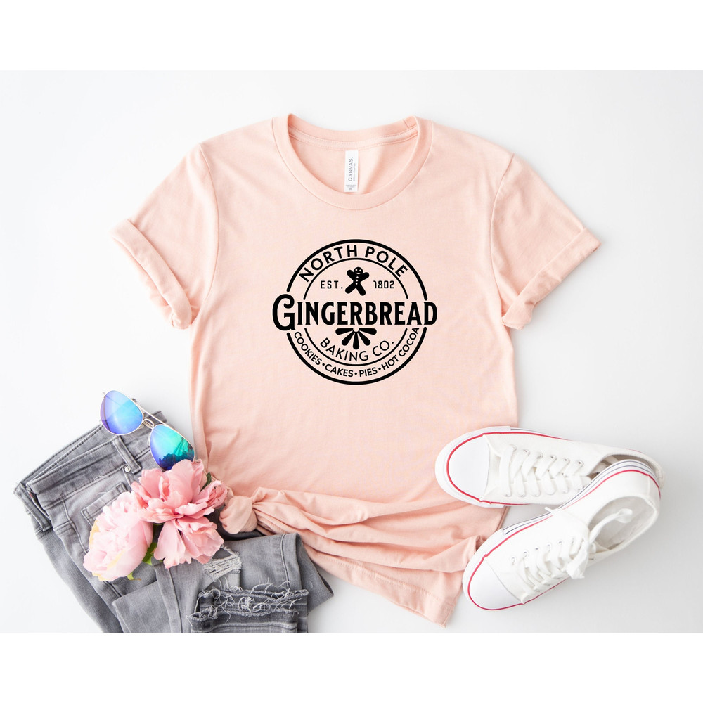 Gingerbread Baking Shirt, Christmas Shirts, North Pole Brewing Co Shirt, Gingerbread Shirt, Gingerbread Crewneck, Christmas Cookie Shirt.jpg