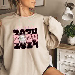 hello 2024 sweatshirt, christmas shirts, new year shirt, hello 2024, happy new year 2024 shirt, new year 2024, new years