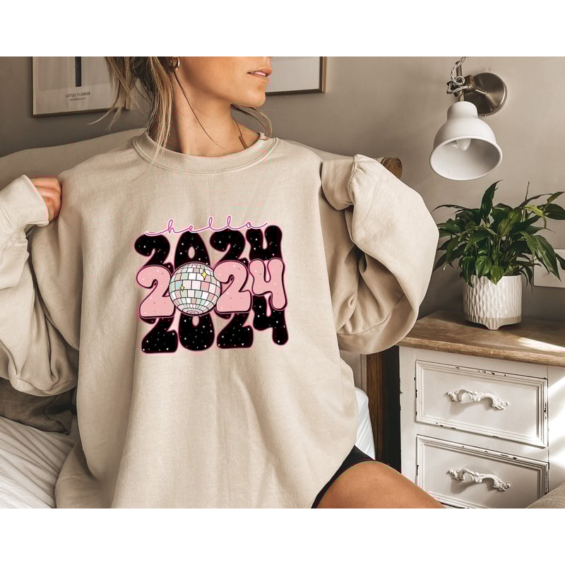 Hello 2024 Sweatshirt, Christmas Shirts, New Year Shirt, Hello 2024, Happy New Year 2024 Shirt, New Year 2024, New Years Eve Party Shirt.jpg