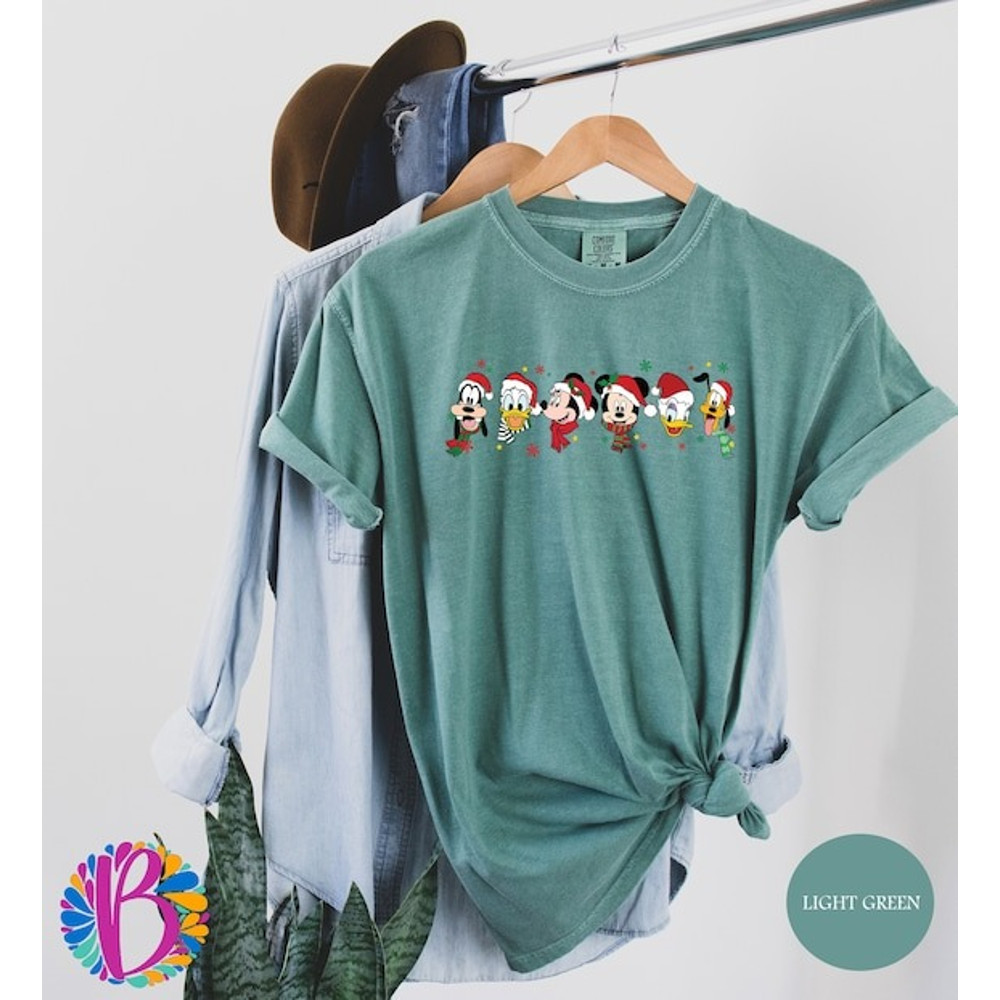 Mickey & Friends Christmas Shirt, Comfort Colors Shirts, Disney Christmas, Mickey Christmas, Christmas Shirt, Disney Shirt, Family Christmas.jpg