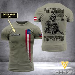 customized georgia soldier 3d printed storm shirt eza134