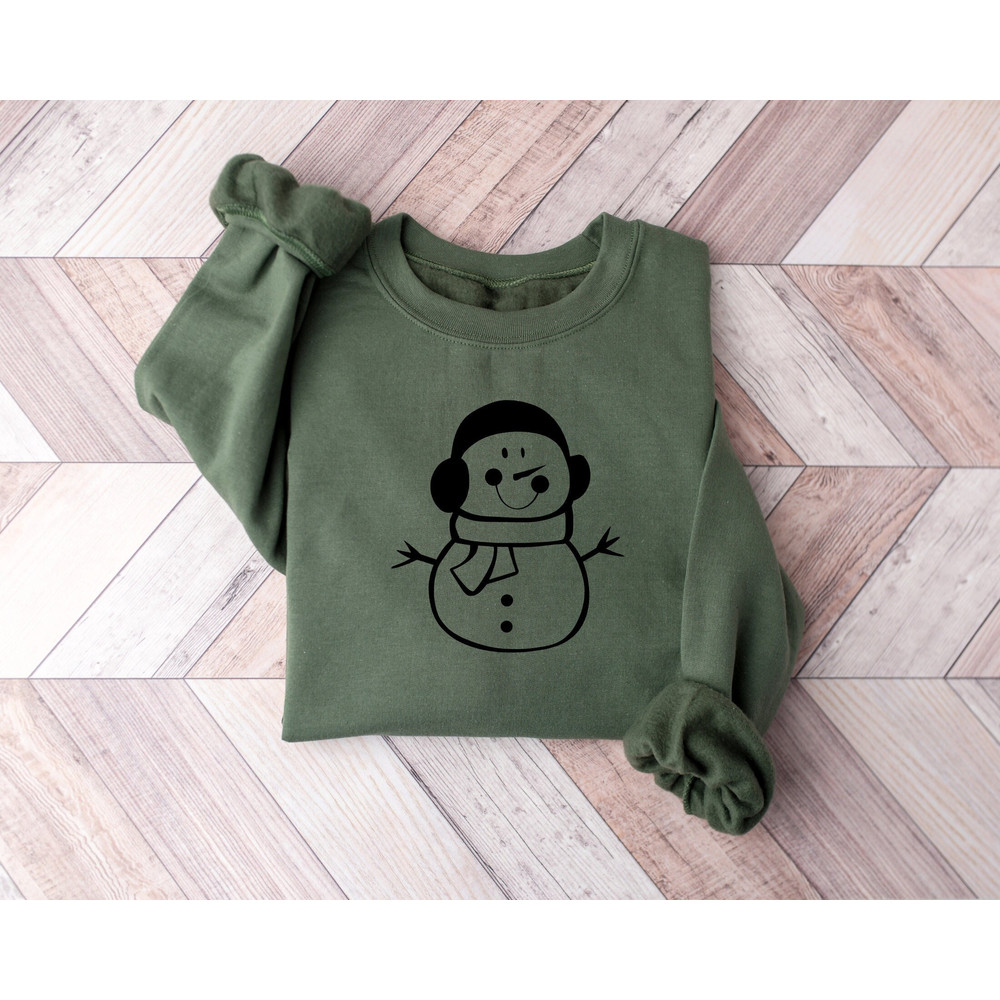 Snowman Christmas Sweatshirt, Christmas Shirts, Christmas Crewneck, Snowman Shirt, Winter Shirt, Women Christmas Shirts, Christmas Gifts.jpg