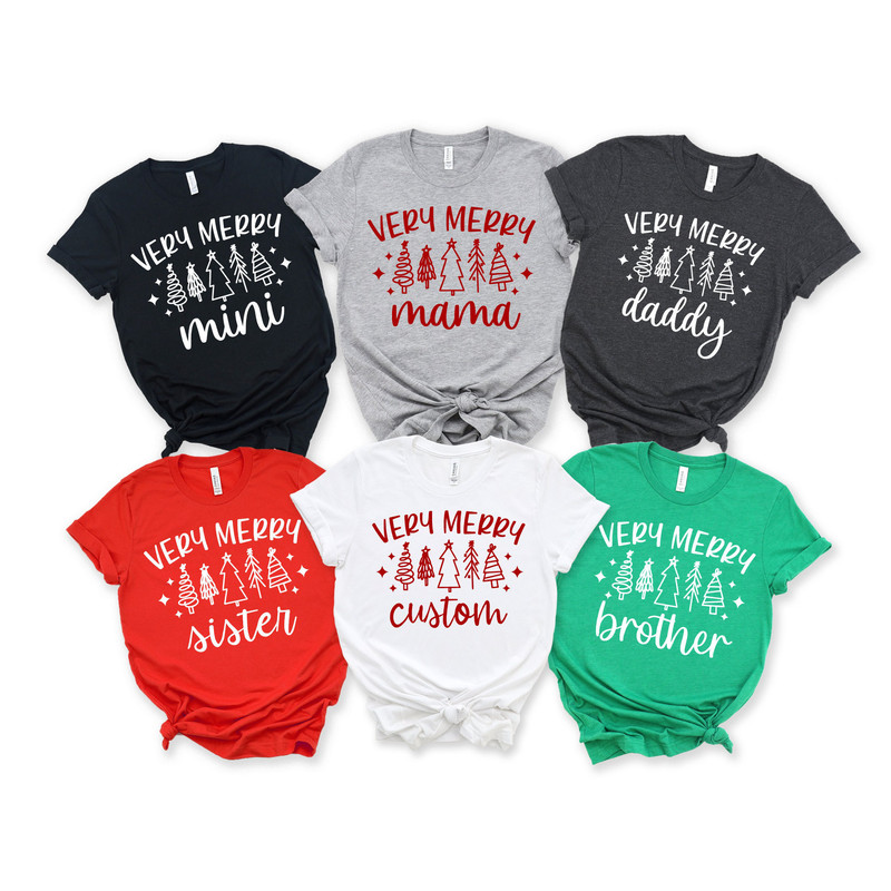 Very Merry Family Personalized Shirt,Very Merry Christmas Family Shirt,Verry Merry Custom Family Christmas Party Shirt,Family Christmas Tees.jpg