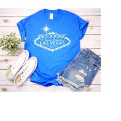 las vegas birthday party trip personalized t-shirts w/ birthday girl's name & age | vegas sign | assorted colors | custo
