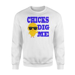 cute funny easter egg hunting for big boys or toddlers sweatshirt