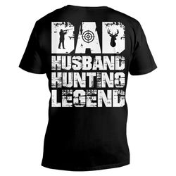 Dad Husband Hunting Legend Ez20 2801 Unisex V-Neck T-Shirt