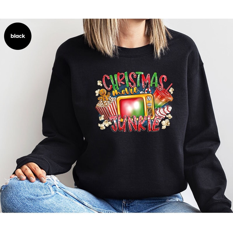 Christmas Movie Crewneck Sweatshirts, Family Christmas Hoodie, Christmas Party Long Sleeve Shirts, Christmas Gifts, Xmas Sweatshirts.jpg