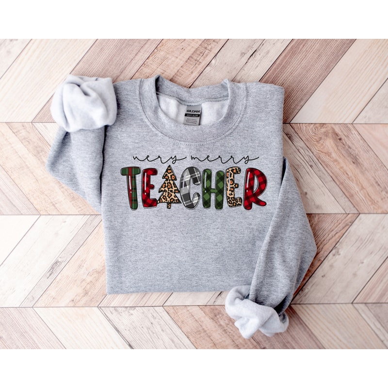 Merry Teacher Sweatshirt,Teacher Christmas Shirt,Christmas Gift For Teacher ,Xmas Teacher Gift, Teacher Christmas Gift Shirt.jpg