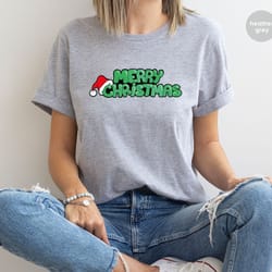 christmas shirt, merry christmas sweatshirt, holiday clothing, xmas outfits, winter clothes, santa t shirts, womens clot