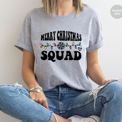 christmas squad shirt, family christmas t shirts, merry christmas sweatshirt, holiday clothing, cute xmas gifts, christm