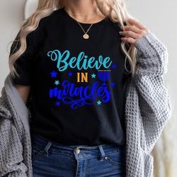 believe in miracles shirt, christmas hanukkah, hanukkah shirt, jewish shirt, happy hanukkah, hanukkah gift, chanukah shi