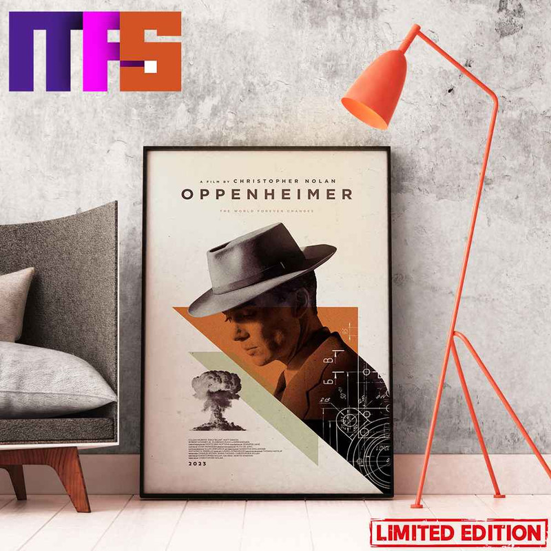 A Film By Chrisopher Nolan The World Forever Changes Oppenheimer 2023 Home Decor Poster-Canvas.jpg