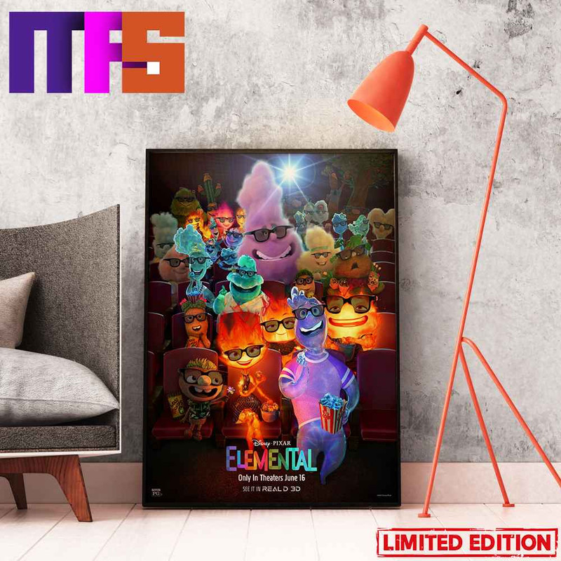 A Film With All Elements Of Fun Elemental Movie 2023 Home Decor Poster-Canvas.jpg
