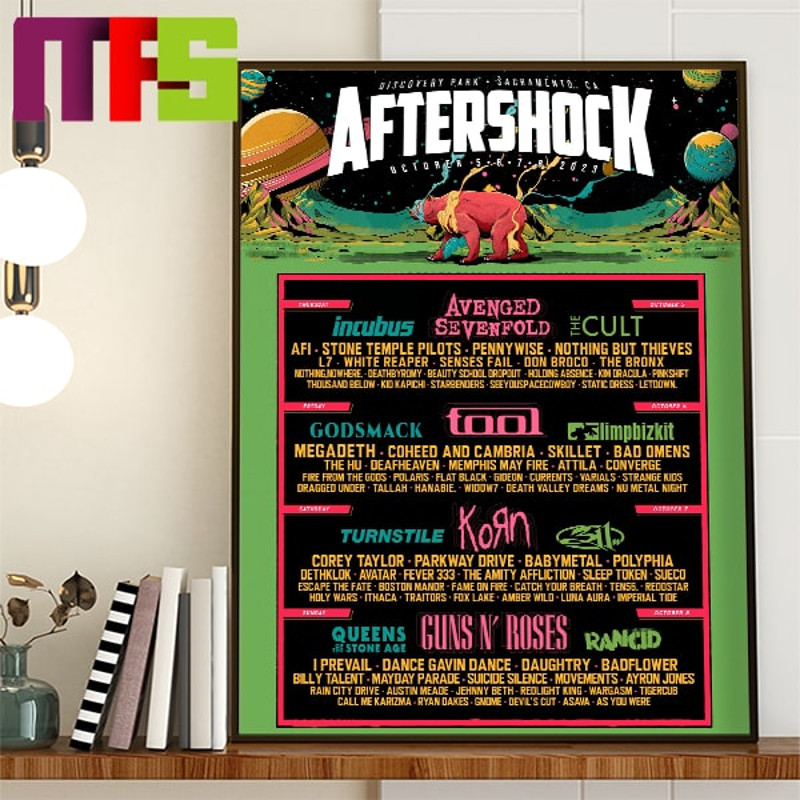 Aftershock Festival Sacramento CA At Discovery Park On October 5-8 2023 Home Decor Poster Canvas.jpg