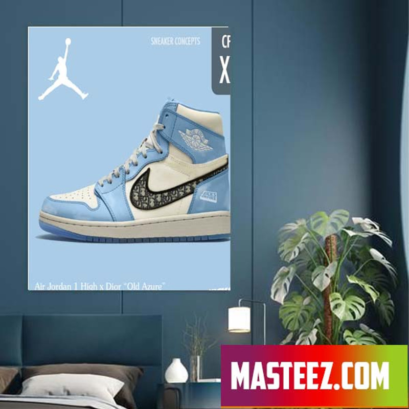 Air Jordan 1 High x Dior Old Azure Poster Canvas.jpg