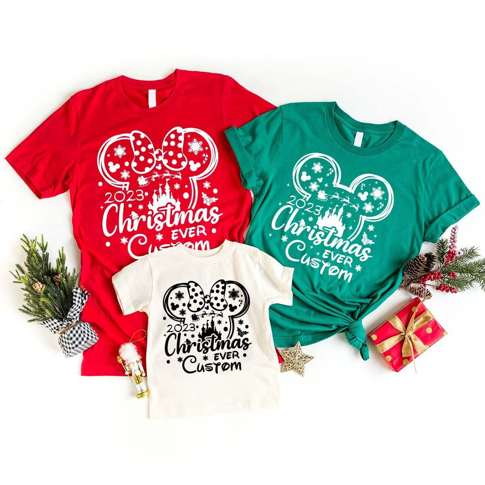 Custom Disney Christmas Shirt, Customized Disney Squad Sweatshirt, Disney World T Shirt, Personalized Christmas Shirt, Disney World Shirt.jpg