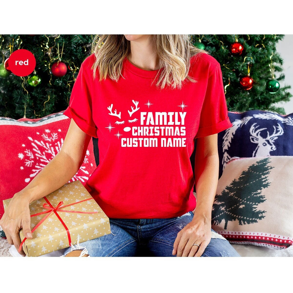 Custom Family Christmas Shirt, Christmas Sweatshirts, Customized Family Holiday Shirt, Personalized Xmas Gifts, Custom Gifts for Family.jpg
