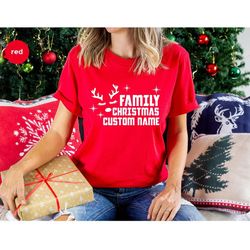custom family christmas shirt, christmas sweatshirts, customized family holiday shirt, personalized xmas gifts, custom g