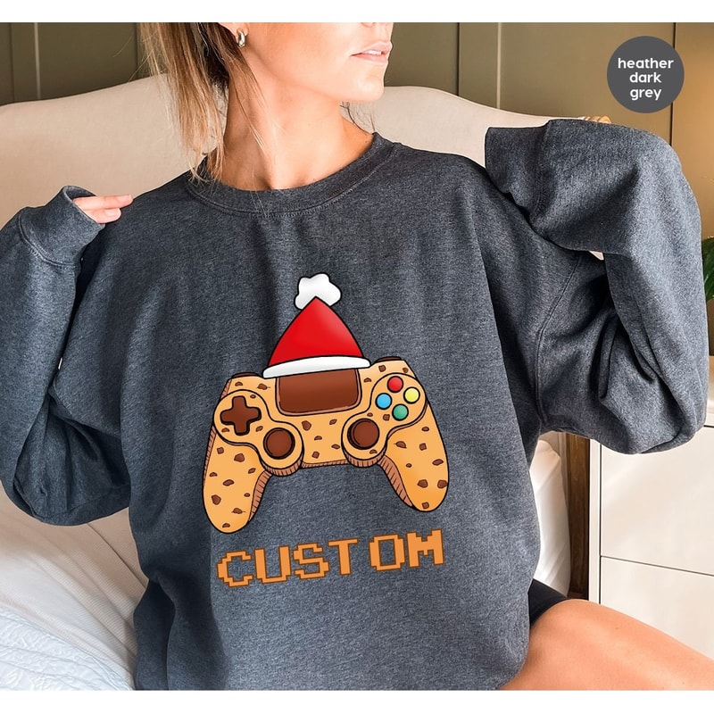Custom Gamer Long Sleeve Shirts, Christmas Gifts, Game Hoodies, Personalized Gift, Christmas Crewneck Sweatshirt, Customized Gaming Hoodies.jpg