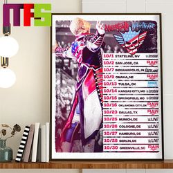 american nightmare cody rhodes wwe wrestler schedule in october home decor poster canvas