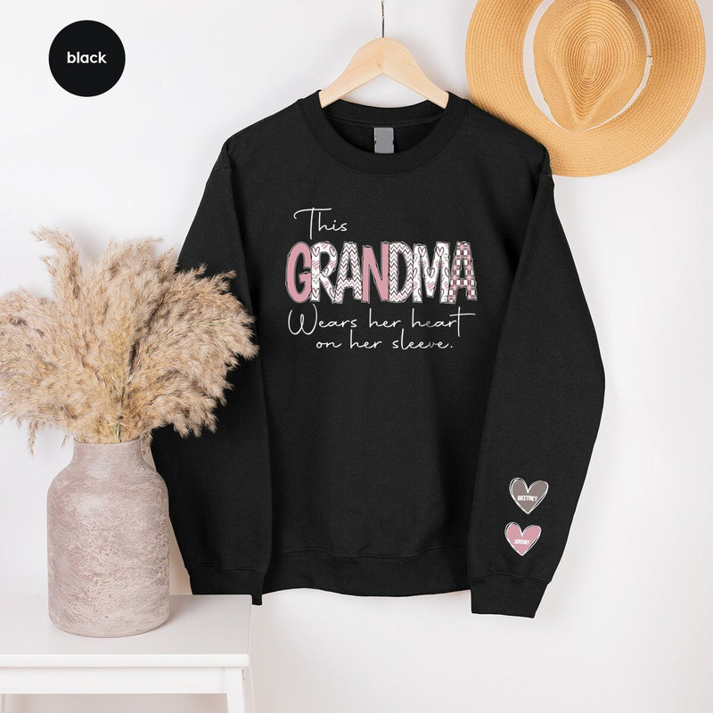 Custom Grandma Hoodies, Mothers Day Gifts, Personalized Gigi Gift, Granny Sweatshirt, Valentines Day Gift, Customized Nana Long Sleeve Shirt.jpg