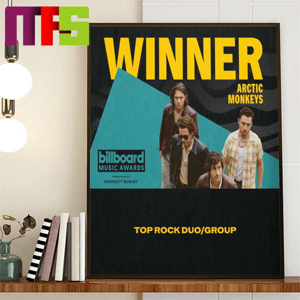 Arctic Monkeys 2023 Billboard Music Awards Winner Top Rock Duo Group Home Decor Poster Canvas.jpg