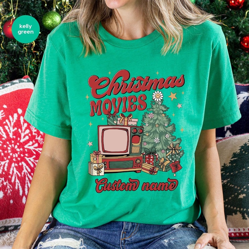 Customized Christmas Movie Shirts, Christmas Sweatshirt, Personalized Family Christmas Shirts, Custom Holiday T-Shirt, Merry Christmas Shirt.jpg
