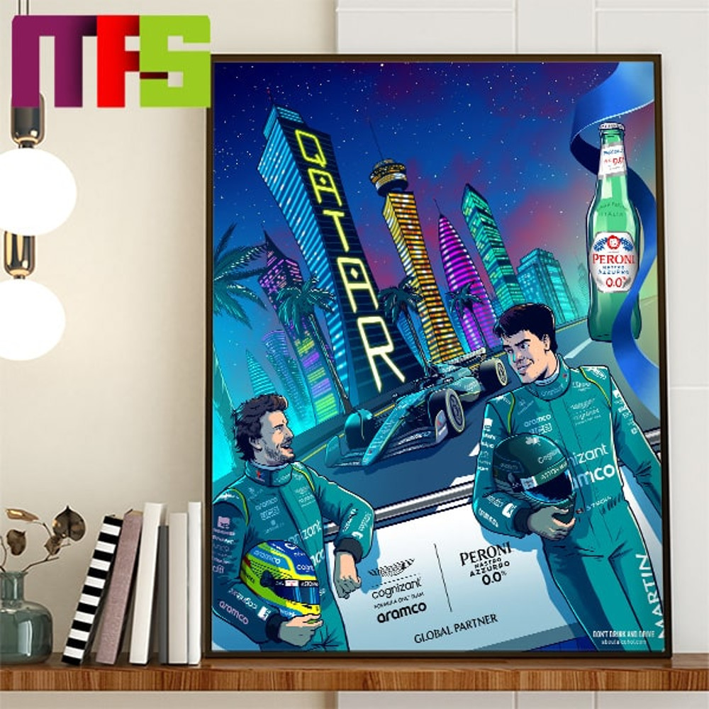 Aston Martin Aramco Cognizant F1 Team F1 Sprint Under The Lights Home Decor Poster Canvas.jpg