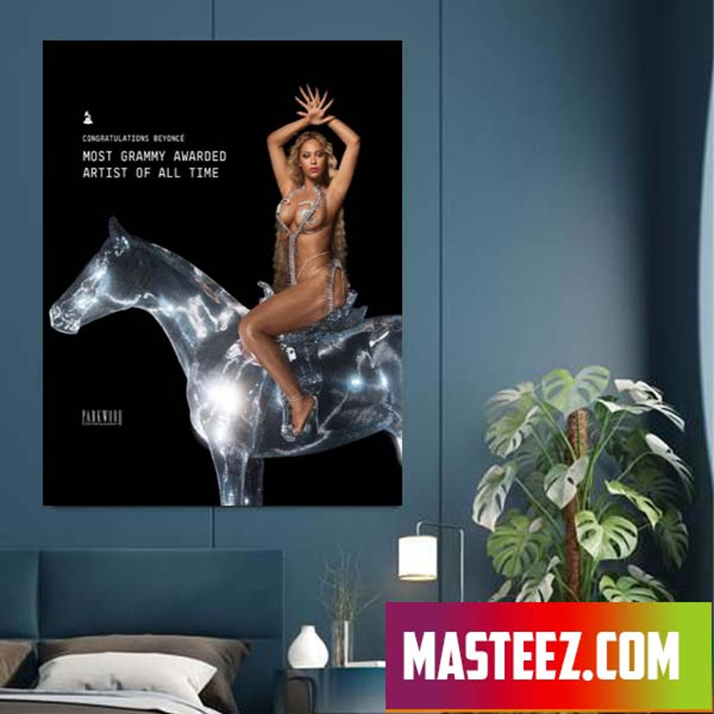 Beyonce The Most GRAMMY Awarded Artist Of All Time Poster Canvas.jpg