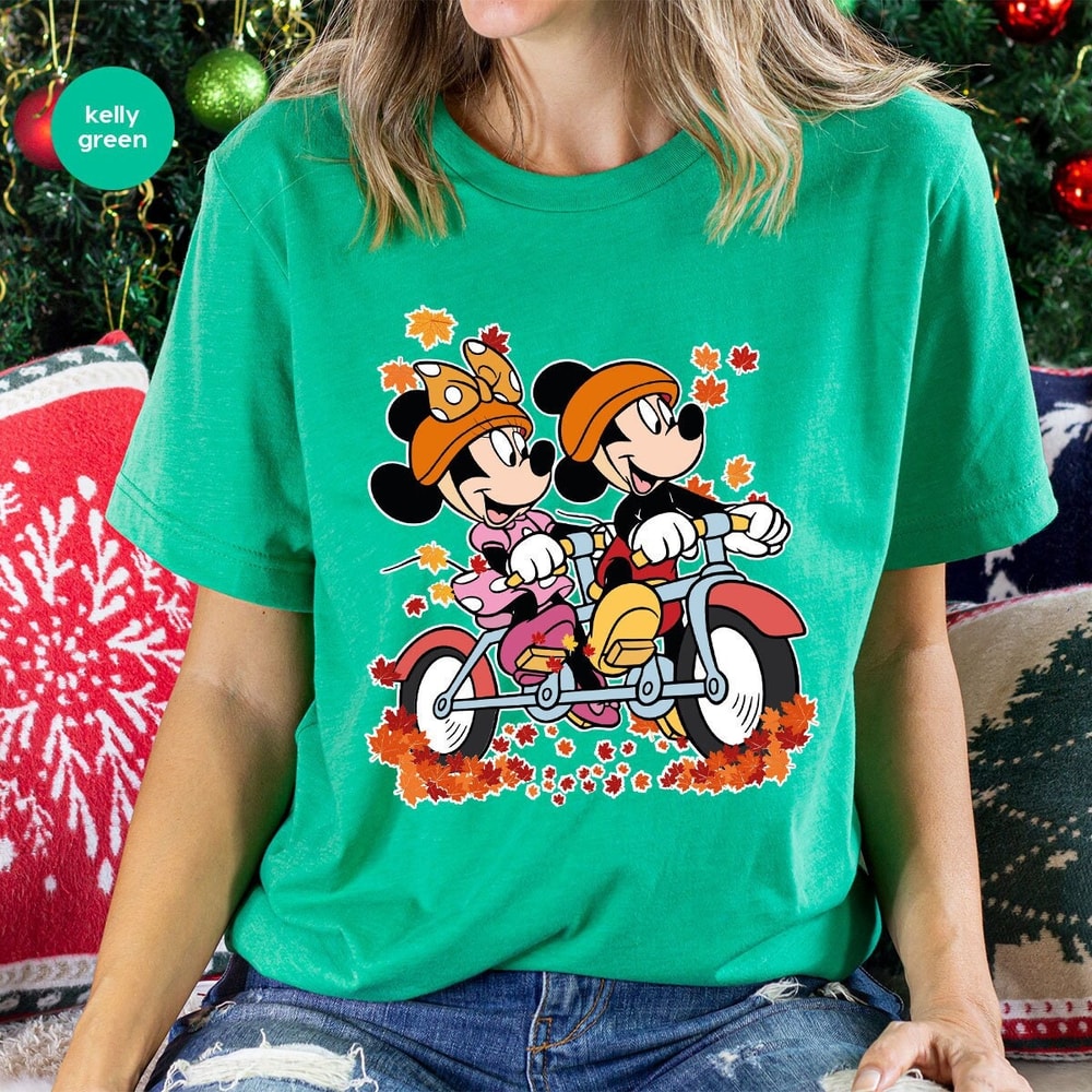 Disney Fall Season Shirts, Thanksgiving T-Shirt, Mickey and Minnie Mouse Shirts, Disneyland T Shirt, Disney World Tees, Gifts for Kids.jpg