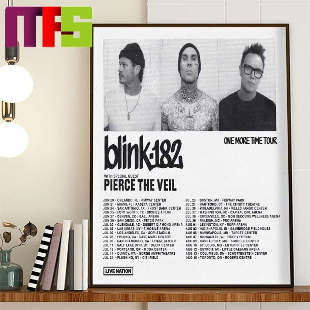 Blink 182 One More Time Tour 2024 Home Decor Poster Canvas.jpg