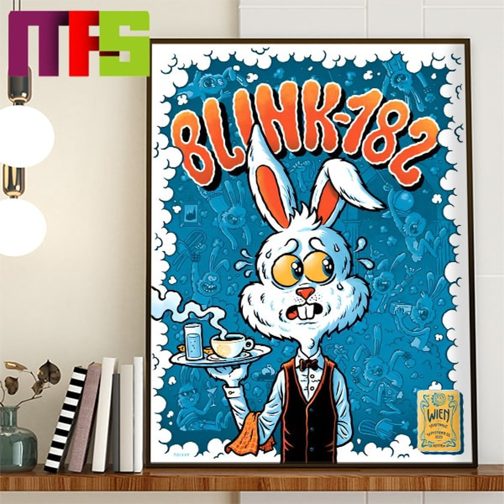 Blink-182 Vienna Event Poster In Austria On September 20th 2023 Home Decor Poster Canvas.jpg
