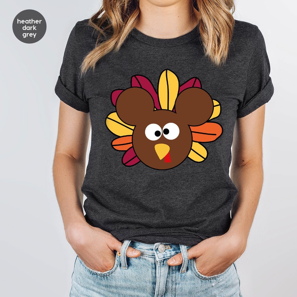Disney Turkey Shirt, Funny Gobble T-Shirt, Disneyland Gifts, Thanksgiving T Shirt, Gift for Kids, Fall Sweatshirt, Cute Thankful Tshirts.jpg