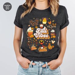 fall vibes shirt, disney ear shirt, disneyland shirt, shirt for women, thanksgiving tees, fall sweatshirt, thankful tees