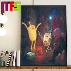 dark souls x adventure time artwork home decor poster canvas