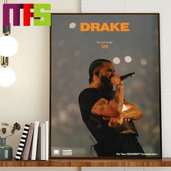 drake for consideration banner for the 2024 grammys home decor poster canvas