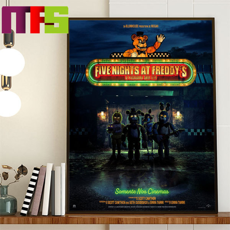 Five Nights At Freddy's New International Poster Can You Survive In Theaters And Peacock Halloween October 27th Home Decor Official Poster Canvas.jpg