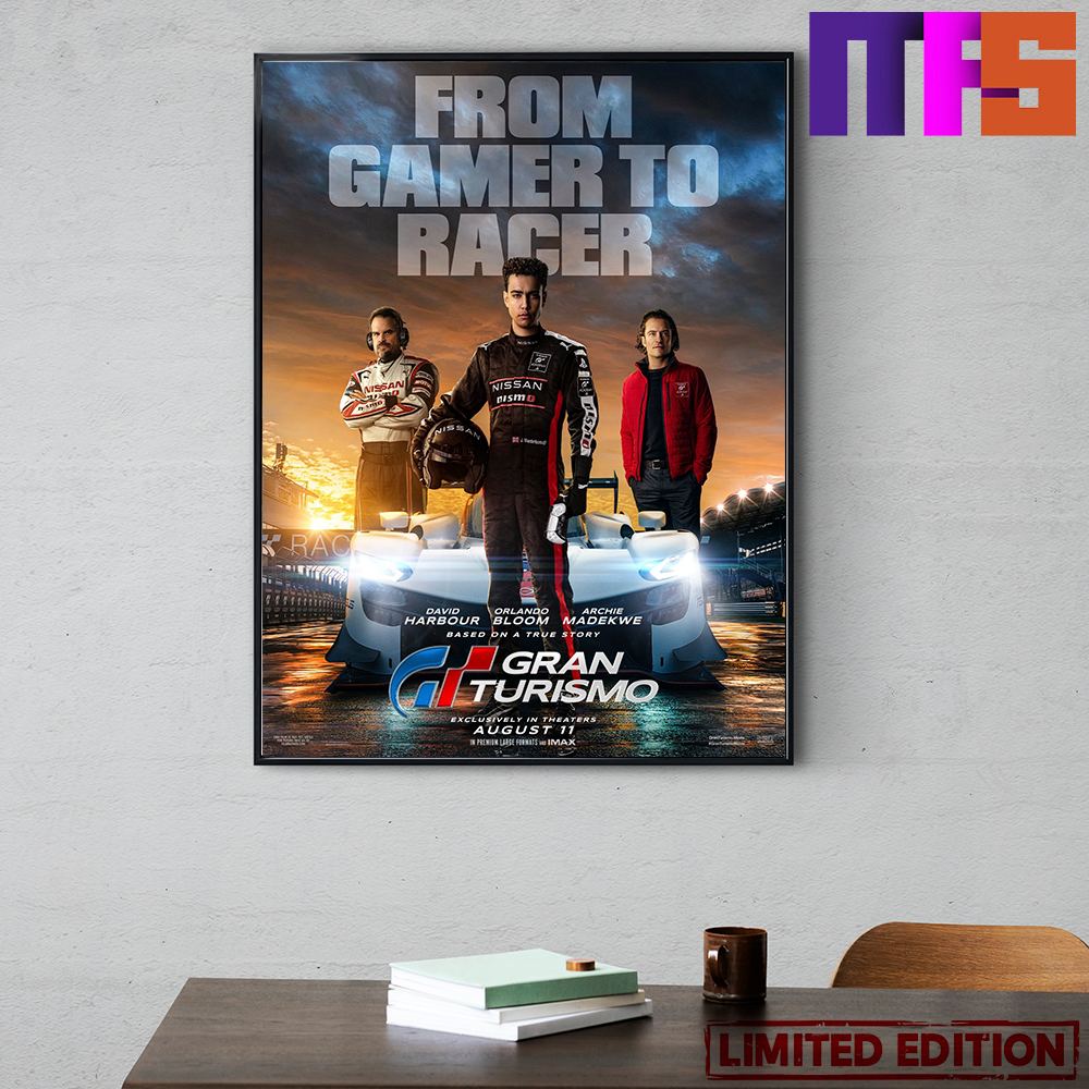 From Gamer To Racer Gran Turismo New Poster Movie August 11 2023 Poster Cavas.jpg