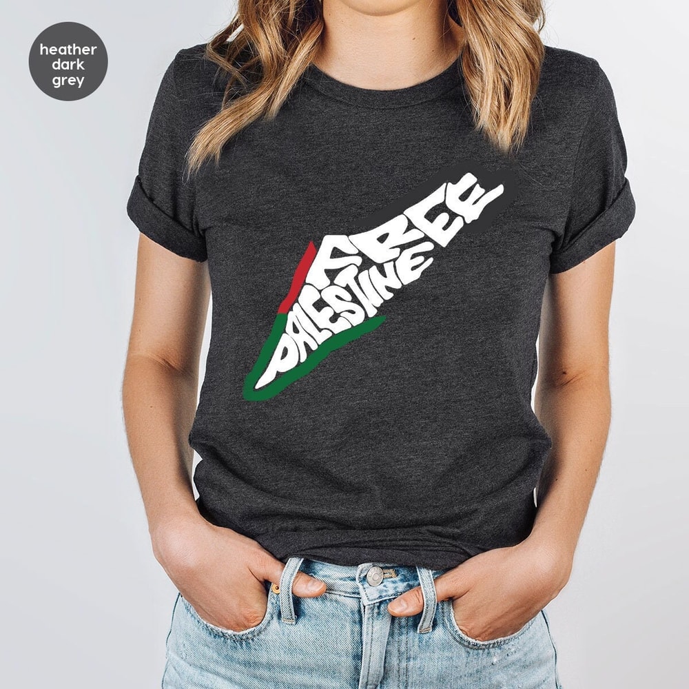 Free Palestine Shirts, Palestine Map Shirt, Save Gaza T Shirt, Activist Shirt, Free Gaza Tshirt, Stand With Palestine, Equality T-Shirt.jpg