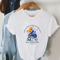 alice in wonderland t-shirt lewis carroll shirt goblincore shirt mushroom shirt literary shirt bookish shirt dark academ
