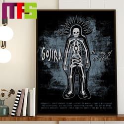 gojira the way of all flesh twoaf 15th anniversary home decor poster canvas