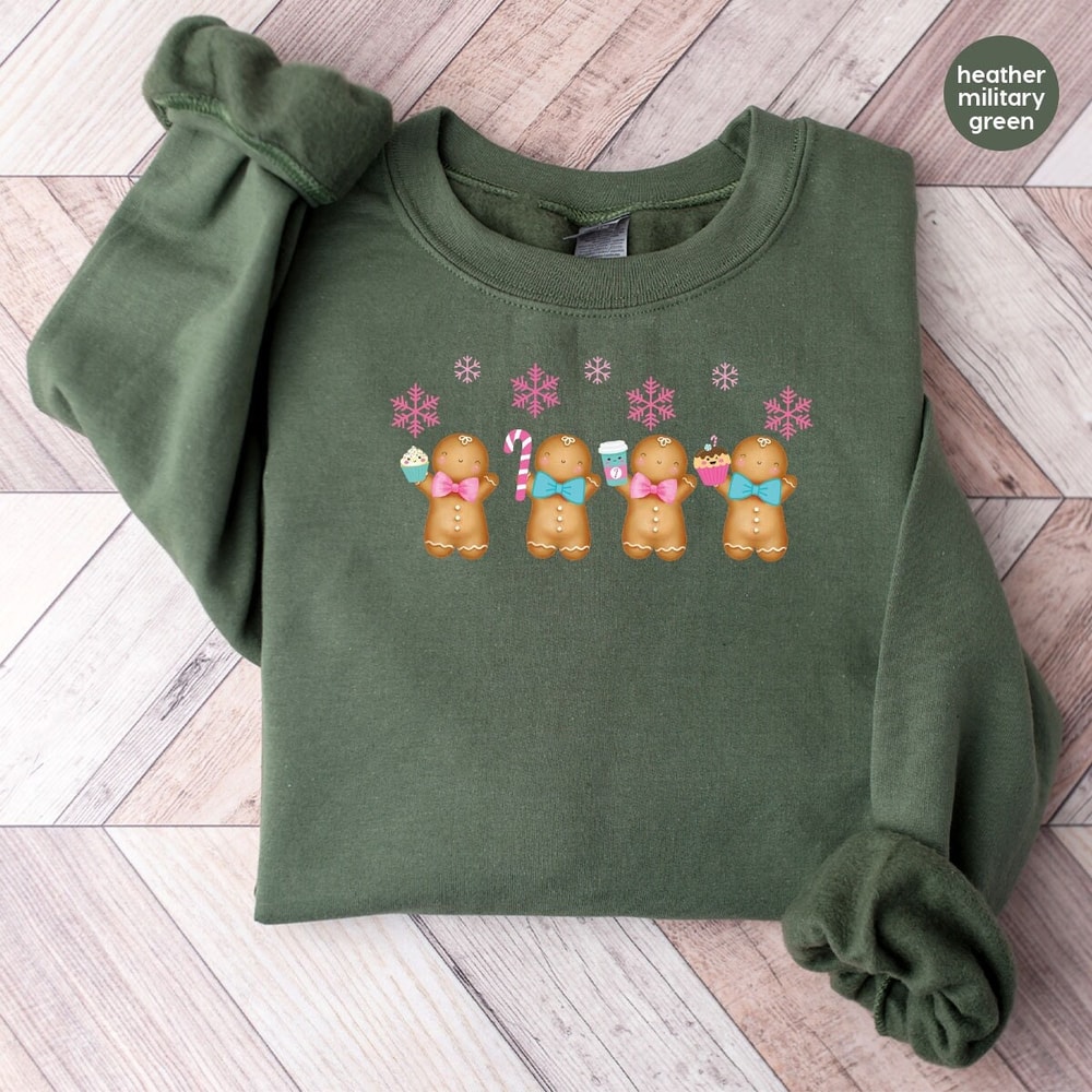 Funny Christmas Long Sleeve Shirts, Gingerbread Hoodies, Christmas Youth Sweatshirt, Holiday Gift, Merry Christmas Gifts, Xmas Sweatshirts.jpg