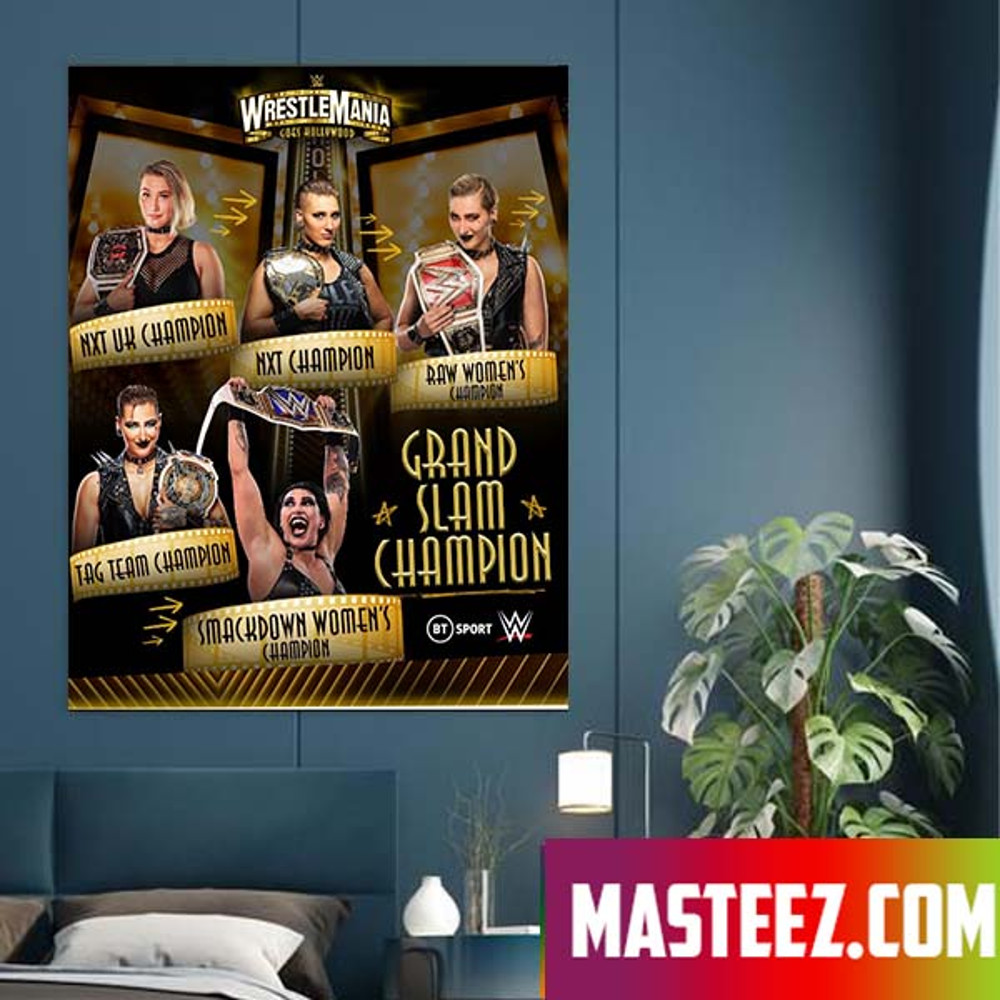Grand Slam Champions Wonmens WWE Poster Canvas.jpg