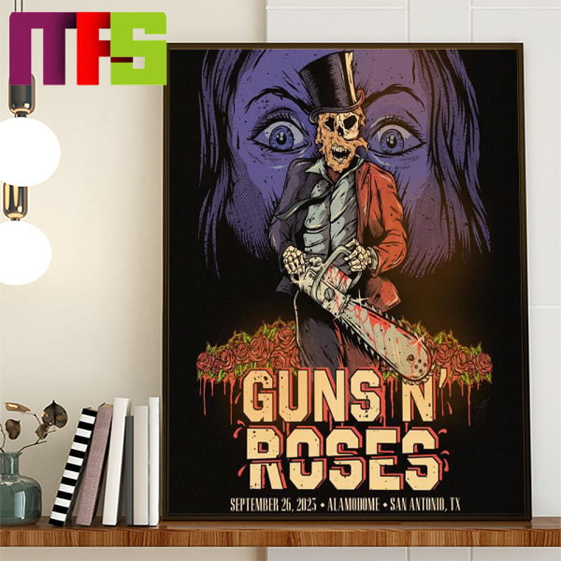 Guns N Roses Alamodome San Antonio TX North America Tour 2023 Home Decor Poster Canvas.jpg