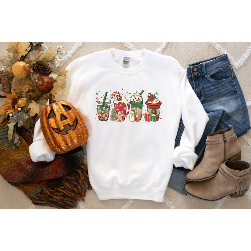 Christmas Snowman Coffee Sweatshirt, Christmas Shirt, Coffe Sweasthirt, Coffe Lover, Christmas Gift, Christmas Tee,Christmas shirts, Snowman.jpg