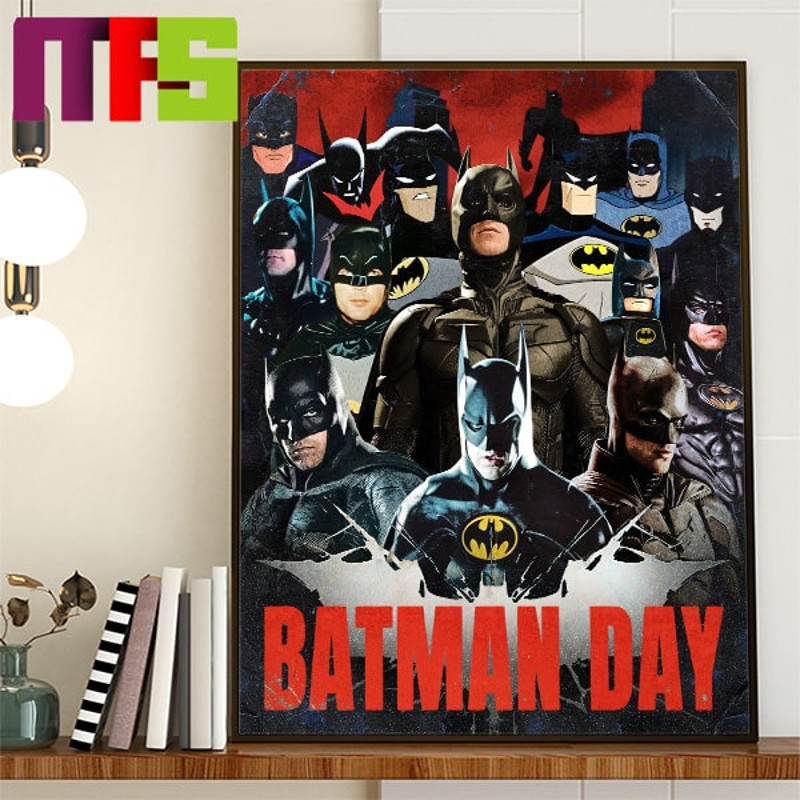 Happy Batman Day DC Comics All Batman Versions From Movie To Animated Series Home Decor Poster Canvas.jpg