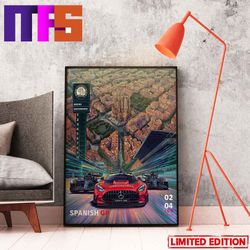 hola barcelona circuit de barcelona-catalunya spanish gp f1 june 02-04 2023 home decor poster-canvas