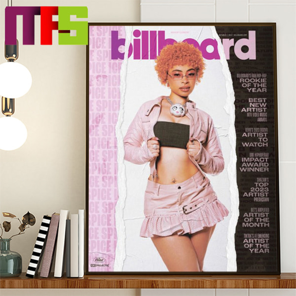 Ice Spice For Consideration Banner For The 2024 Grammys Home Decor Poster Canvas.jpg